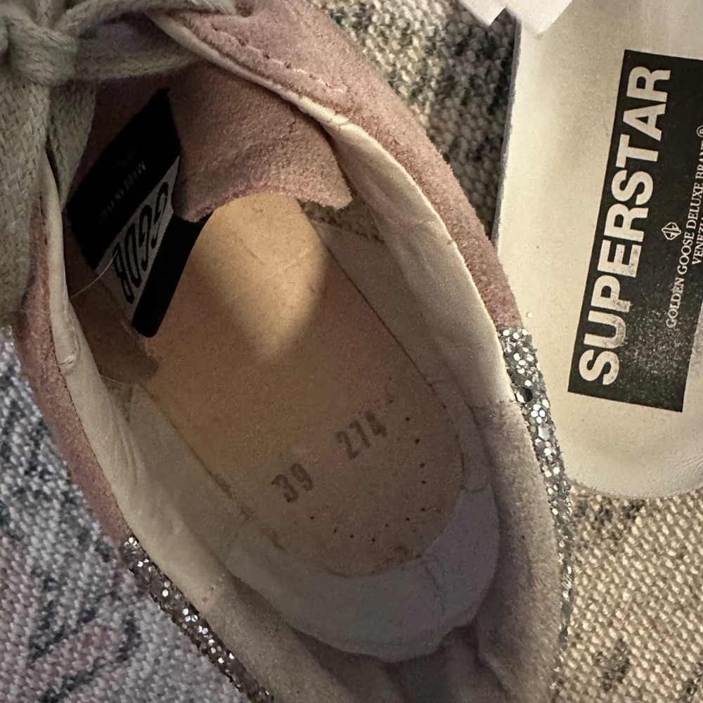 Golden Goose Superstars - Pink and green with silver glitter - Picture 10 of 11